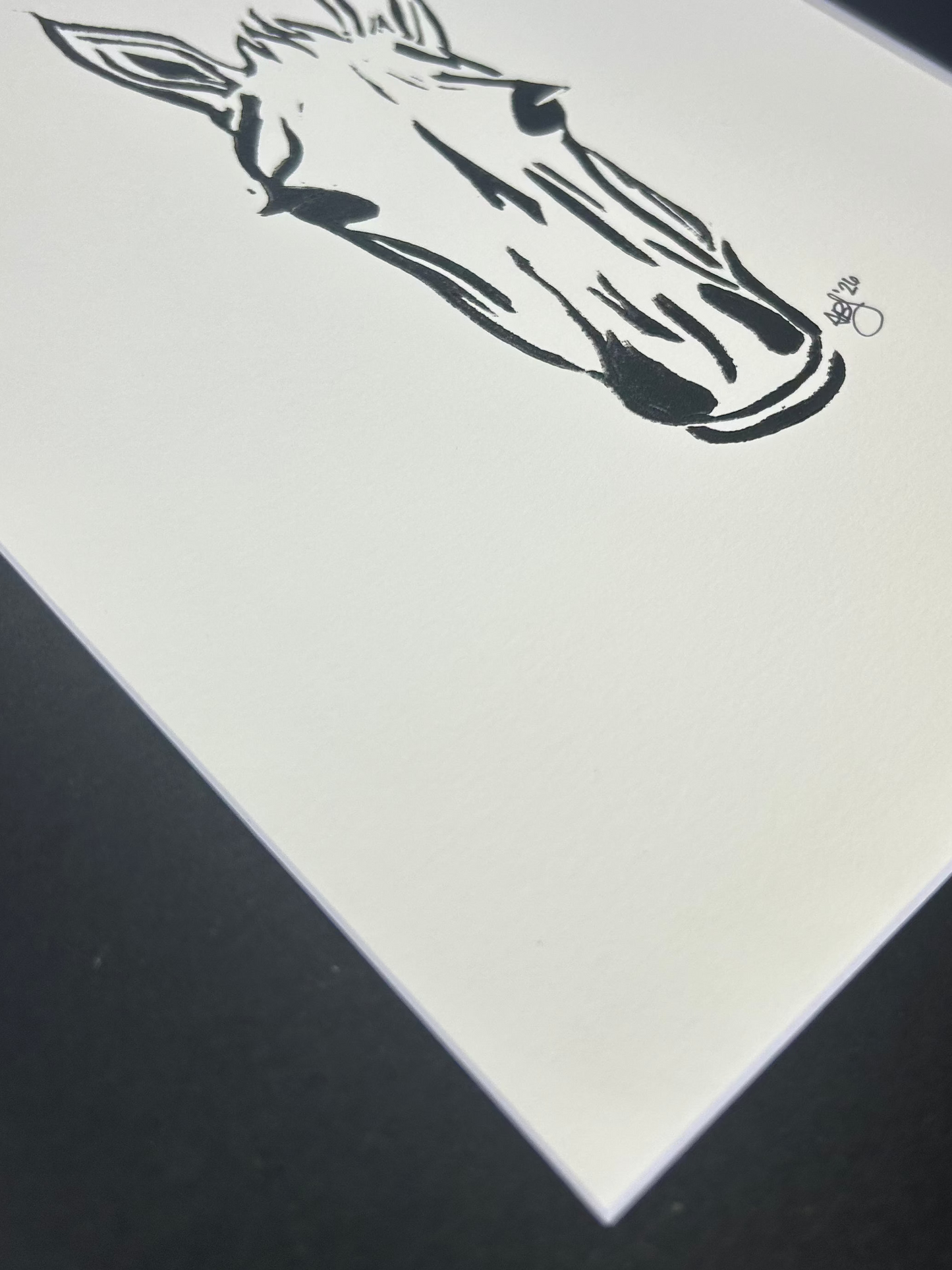 Game Face - 8" x 10", black