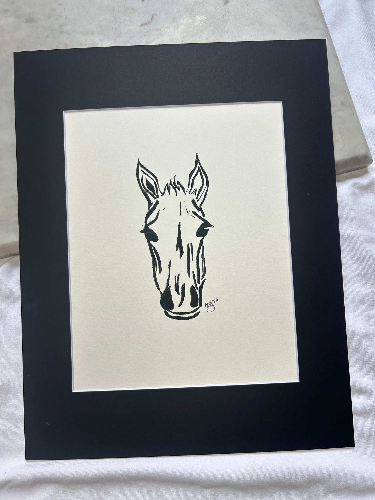 Game Face - 8" x 10", black