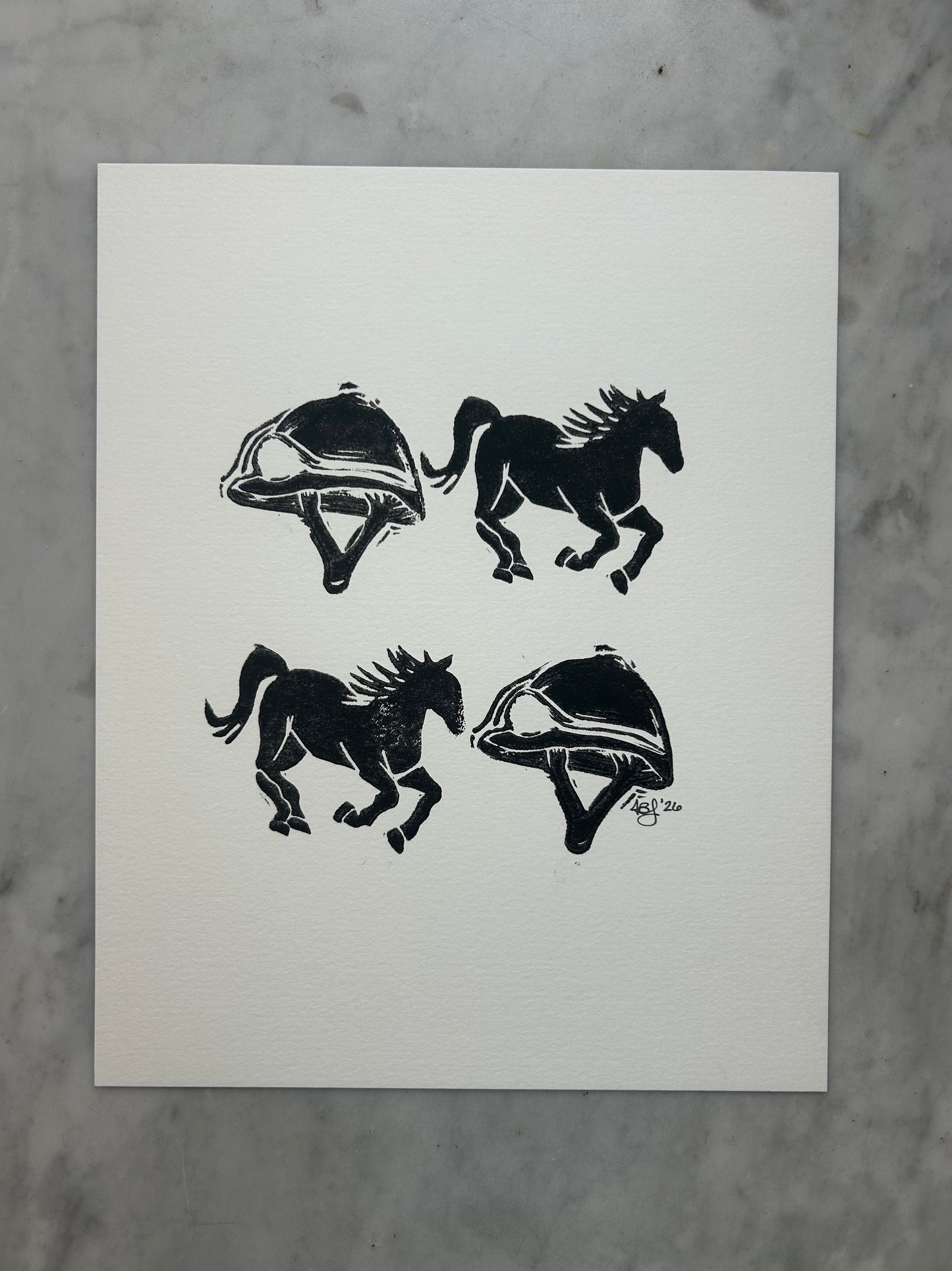 Safety First - 8" x 10", black