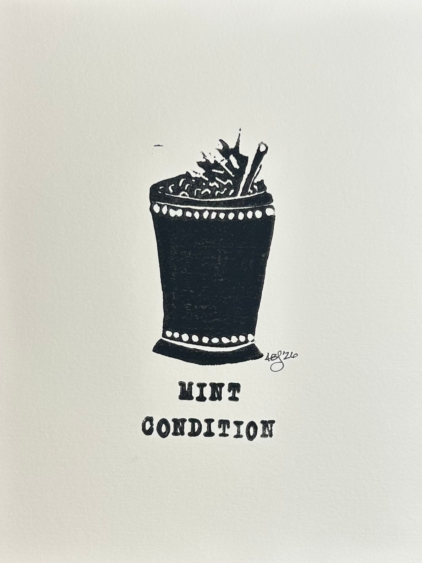 Mint Condition - 8" x 10", black