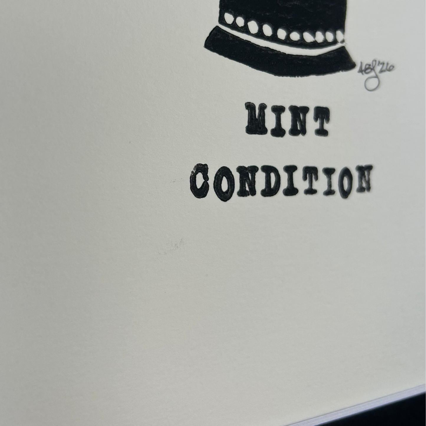 Mint Condition - 8" x 10", black
