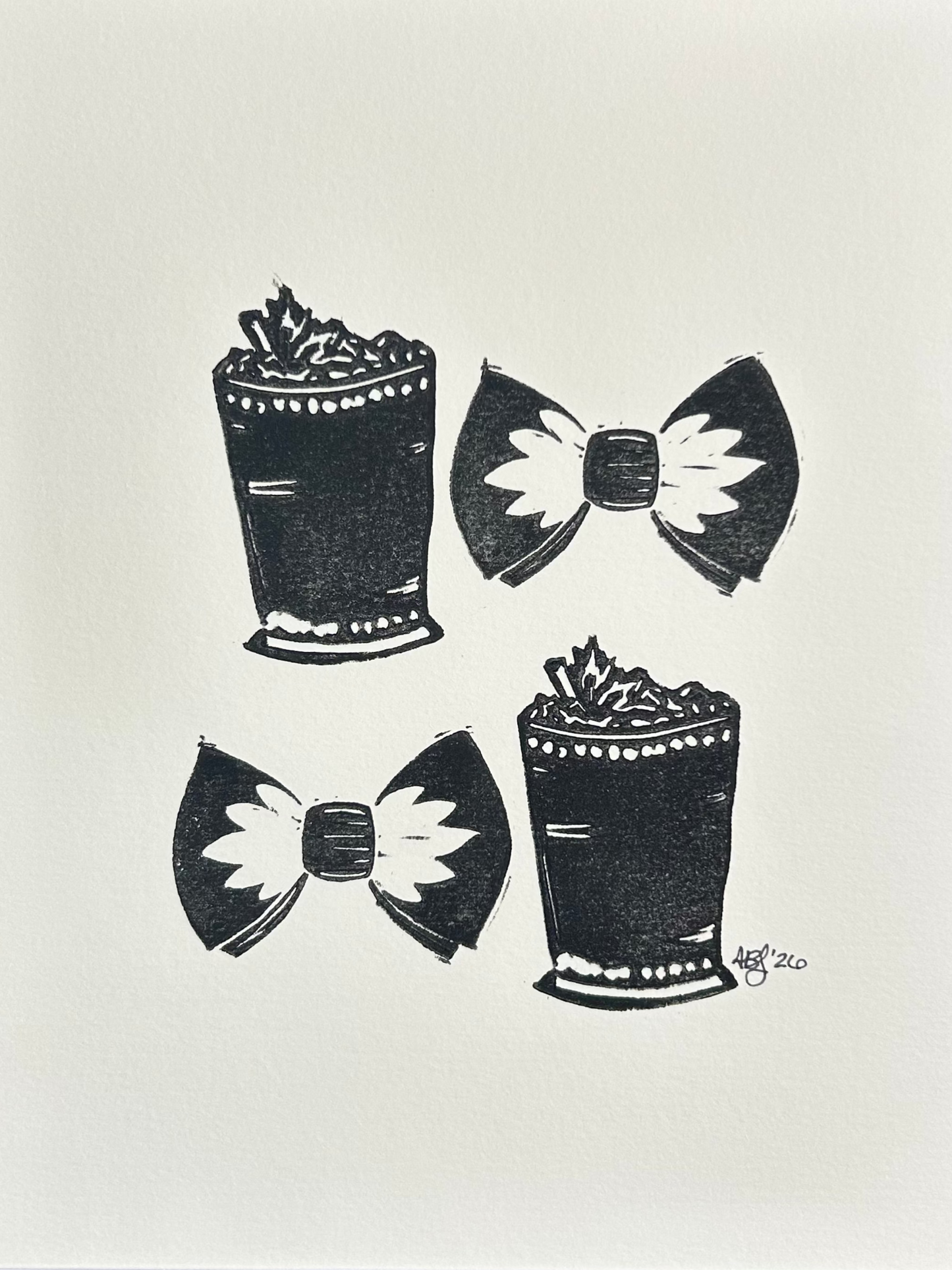 To the Nines - 8" x 10", black