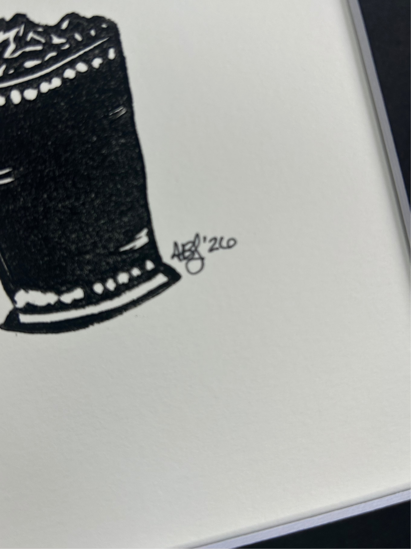 To the Nines - 8" x 10", black