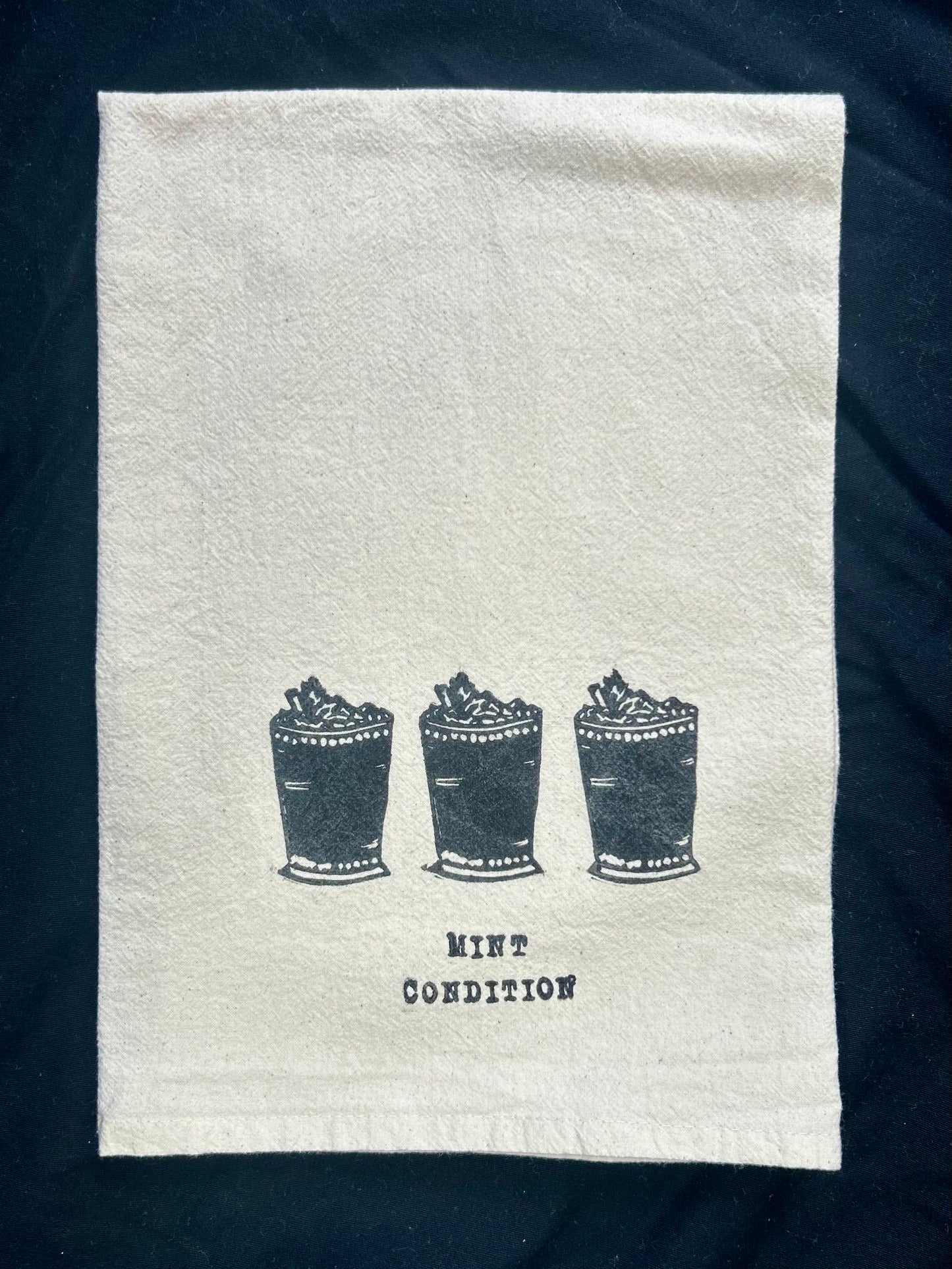 Horse Racing Flour Sack Towels - 27"x 27" natural ring spun cotton