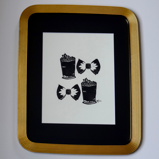 To the Nines - 8" x 10", black