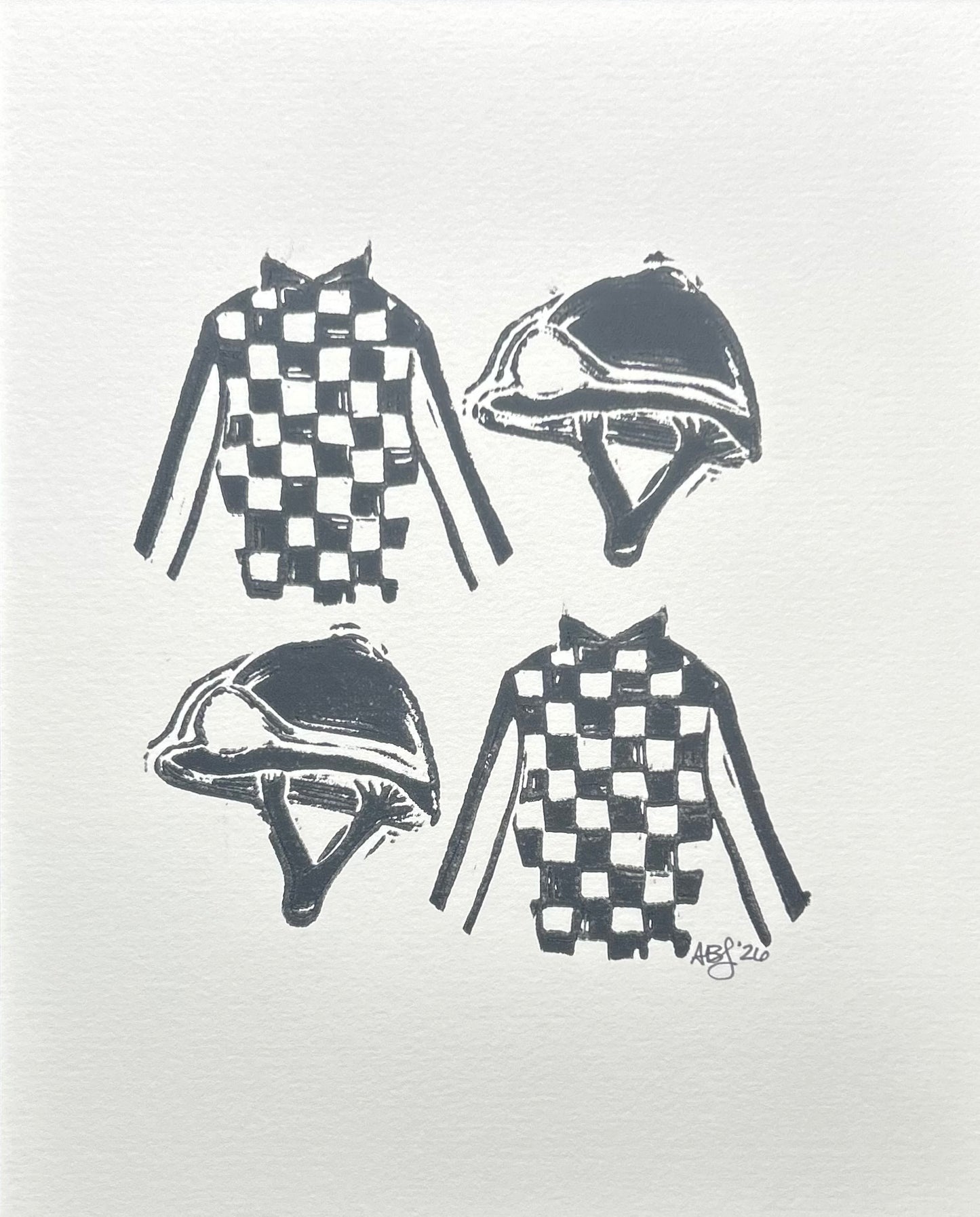 Ready to Ride - 8" x 10", black
