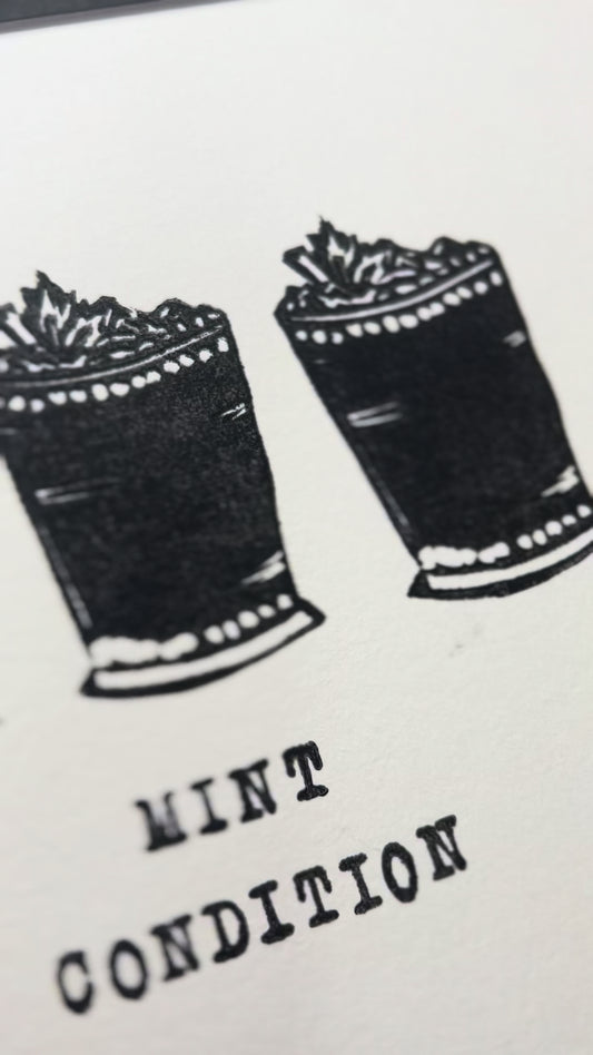 Mint Condition 3 - 8" x 10", black